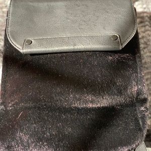 New!! BCBG Black pony hair backpack